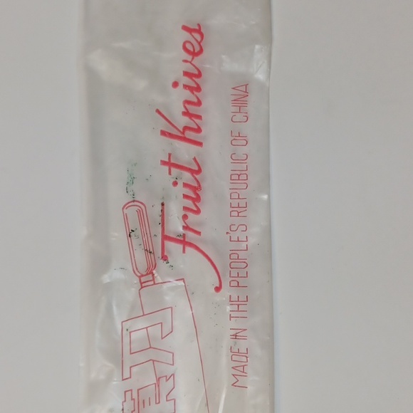 New Vintage Three Rams Brand Wood handle 11" Fruit knife L@@K! - Picture 3 of 10